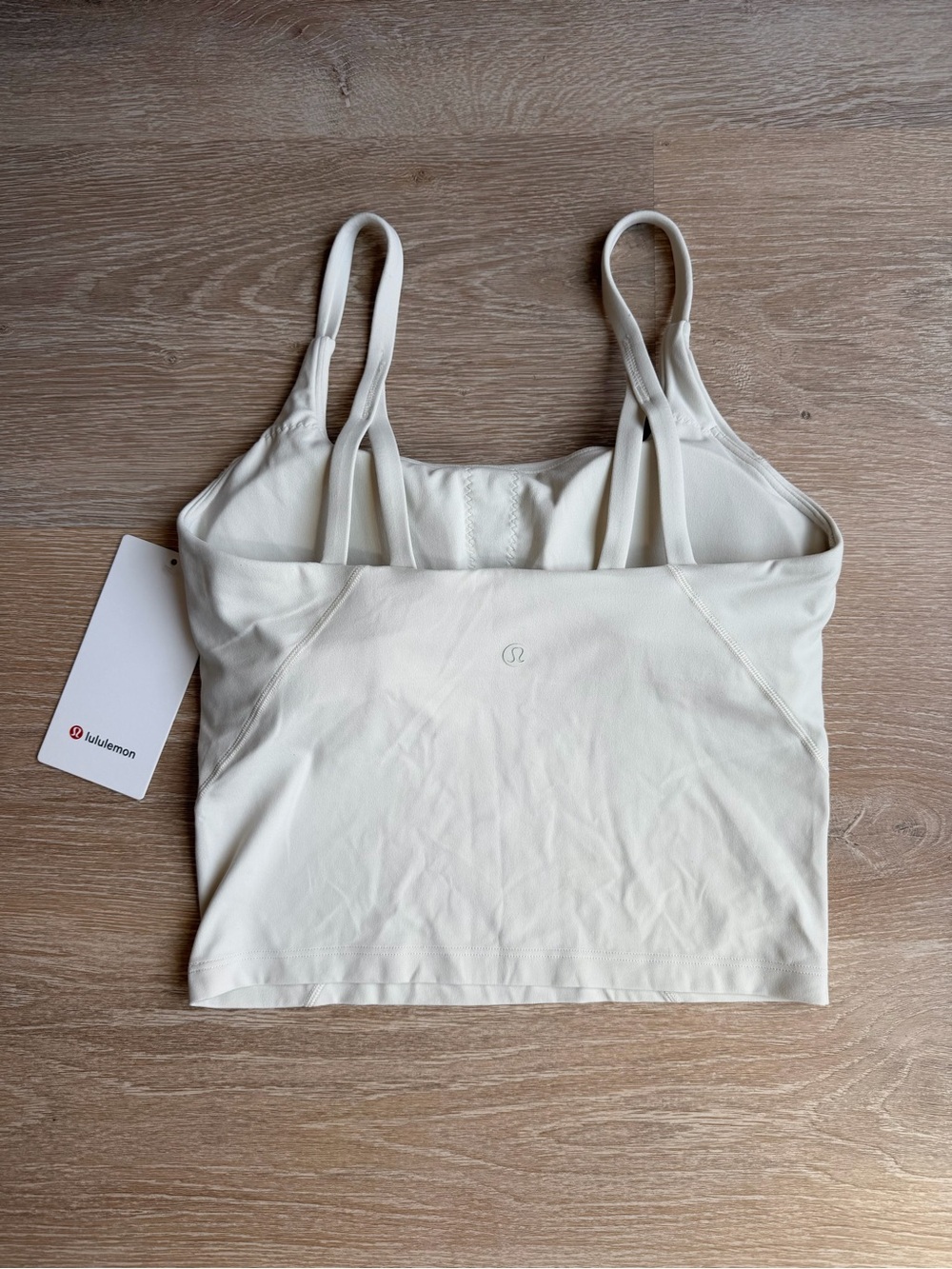 Lululemon Strappy Nulu Shelf Cropped Tank in Light Ivory - Picture 4 of 6